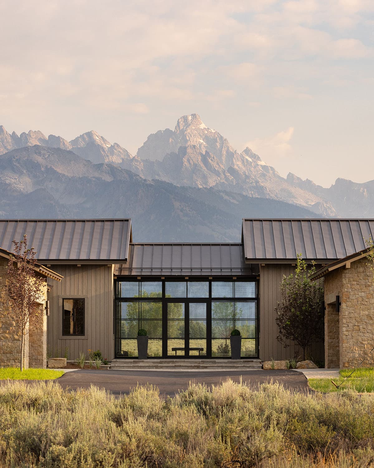Starfall new home construction interior design project by Nida Risto Interiors in Jackson Wyoming