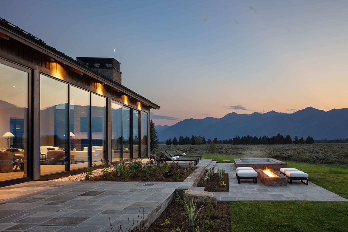 Starfall new home construction interior design project by Nida Risto Interiors in Jackson Wyoming
